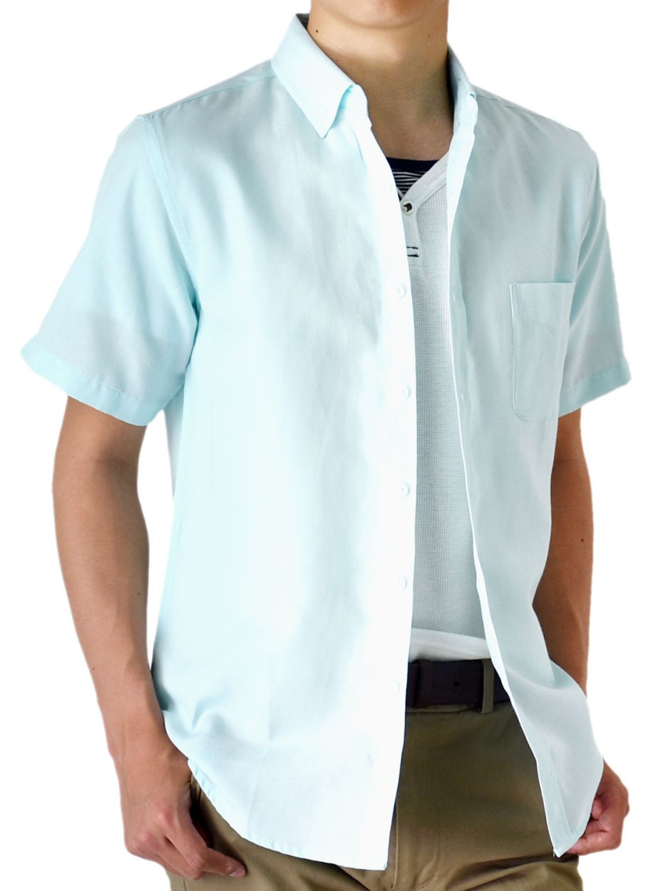 シャツ メンズ オックスフォードシャツ ボタンダウンシャツ カジュアル 半袖 送料無料 通販MC《M1.5》｜aronacasual｜05