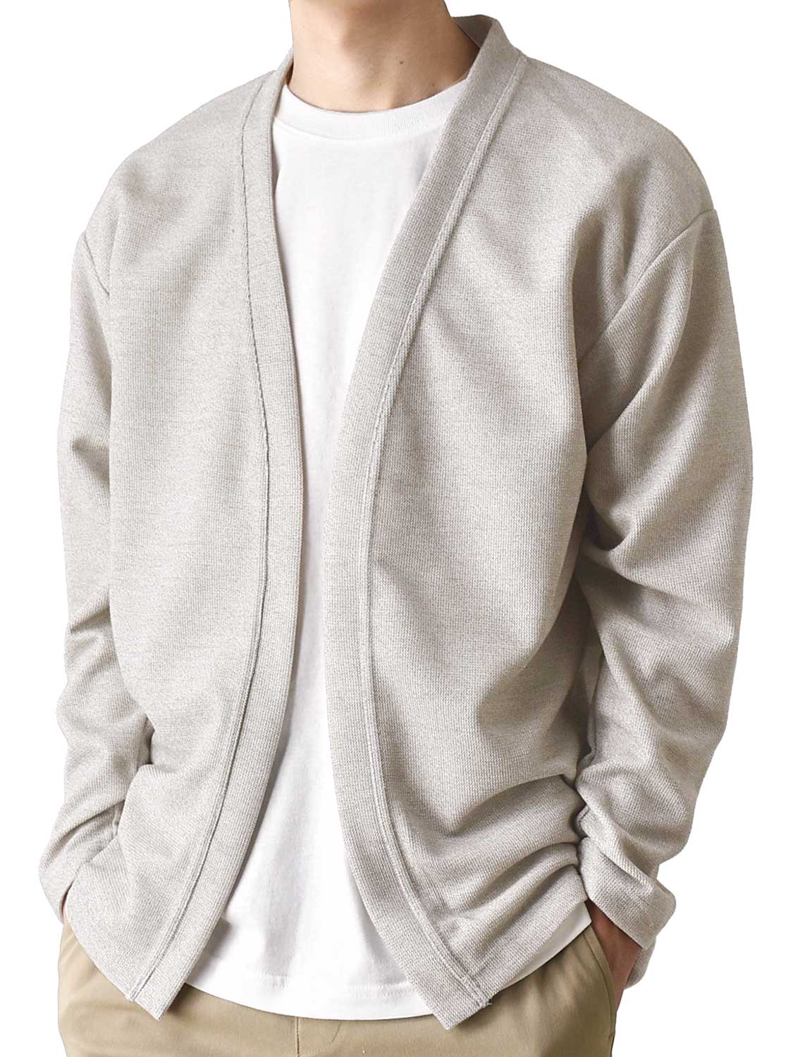 ARONA カーディガン Tシャツ 2枚セット アンサンブル メンズ