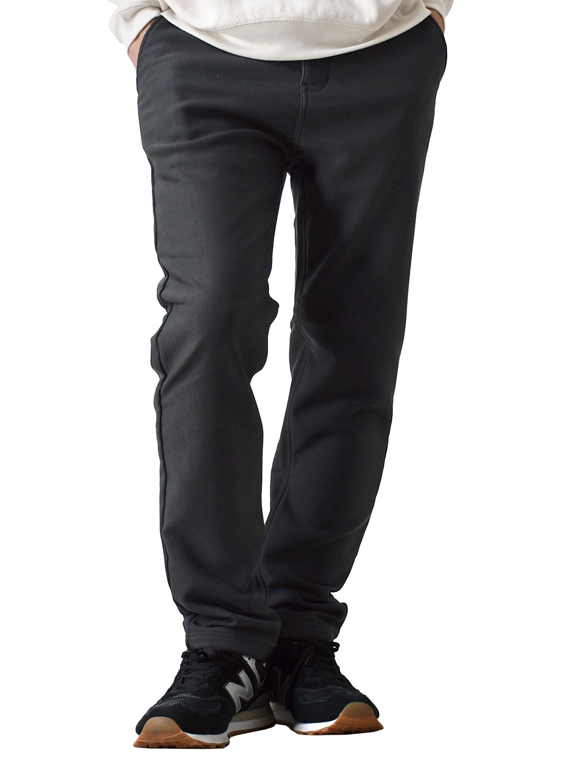 ARONA 裏起毛パンツ メンズ ストレッチチノパン 暖か 裏フリース 秋冬