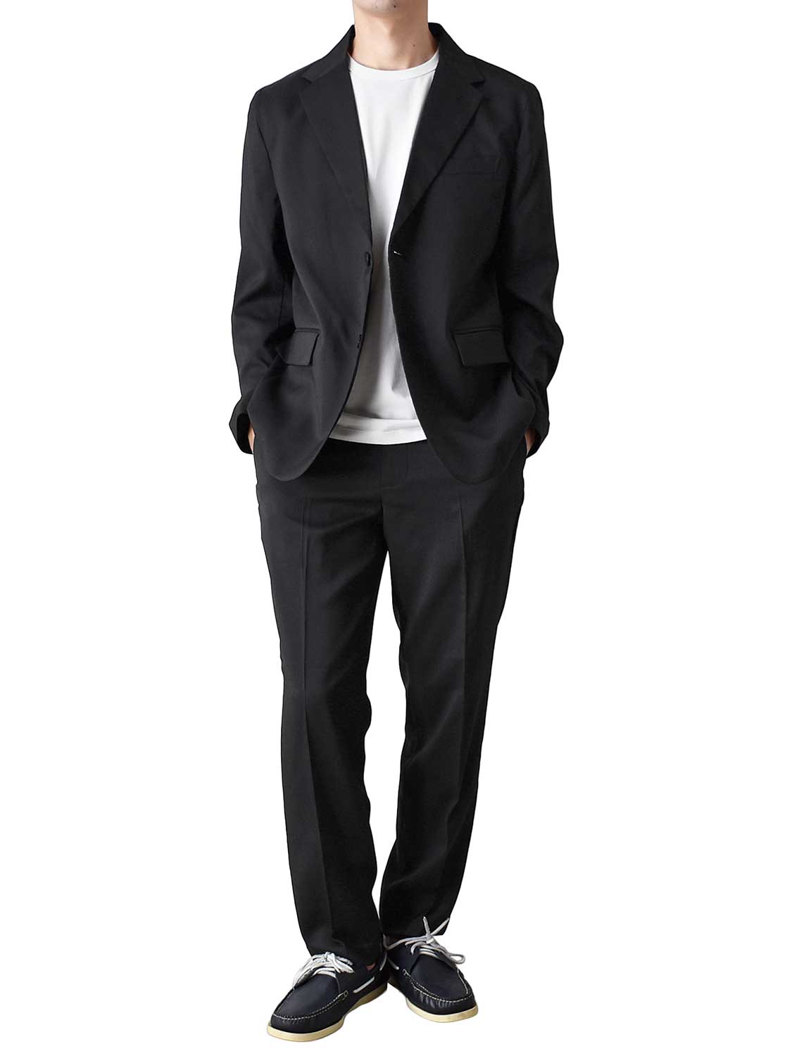 ARONA スーツ セットアップ メンズ ウールライク 秋冬 暖か 上下セット