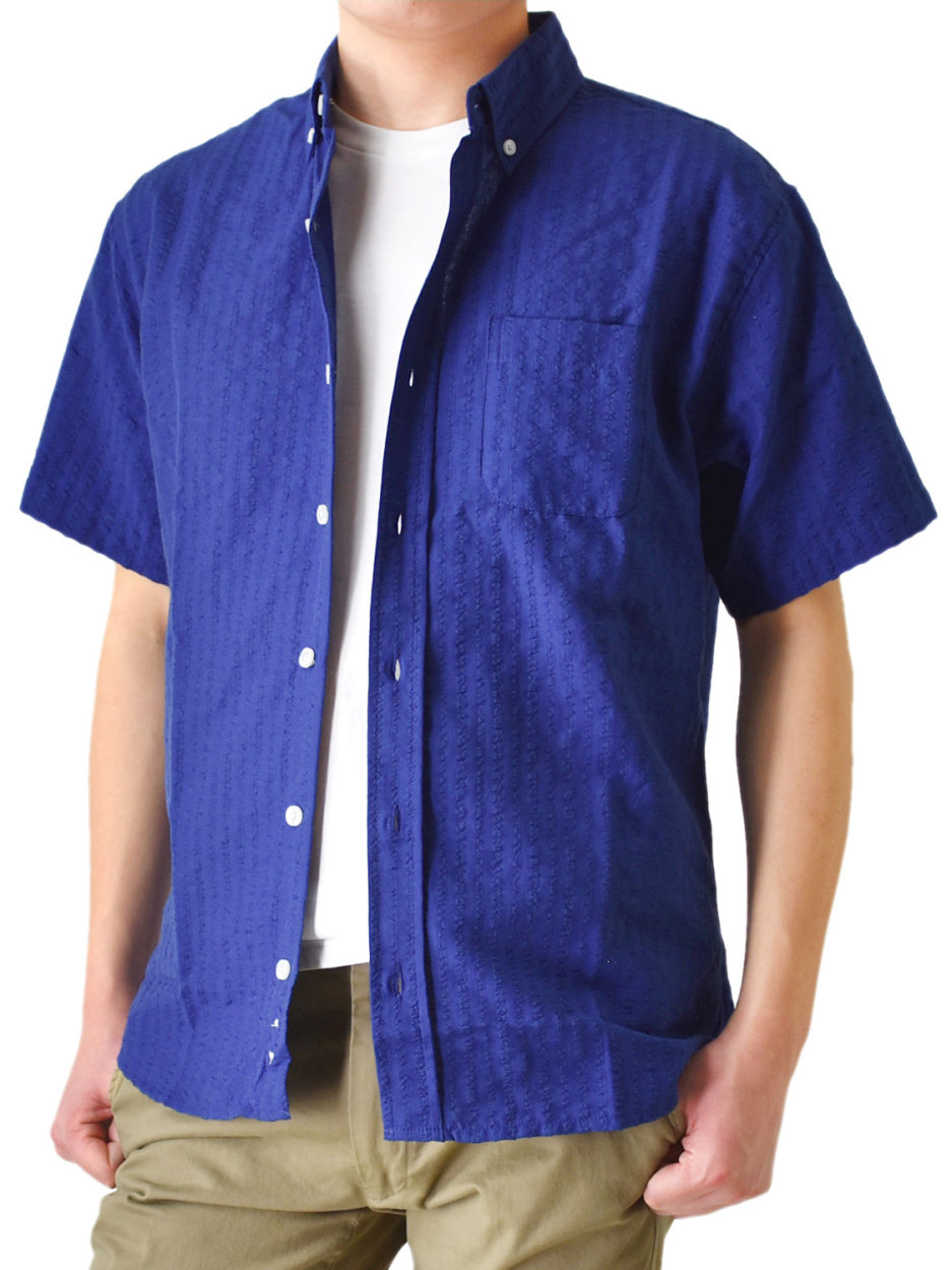 チェックシャツ 半袖シャツ ボタンダウンシャツ メンズ 送料無料 通販Y｜aronacasual｜03