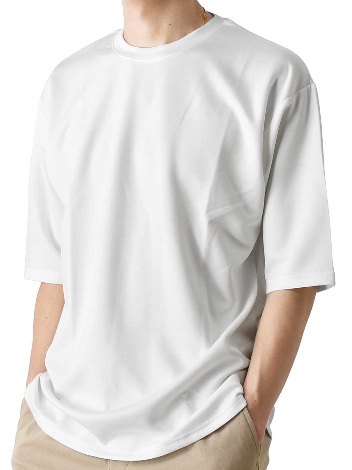 Tシャツ メンズ 半袖 DRYストレッチ 速乾 接触冷感 UVカット 送料無料 通販Y