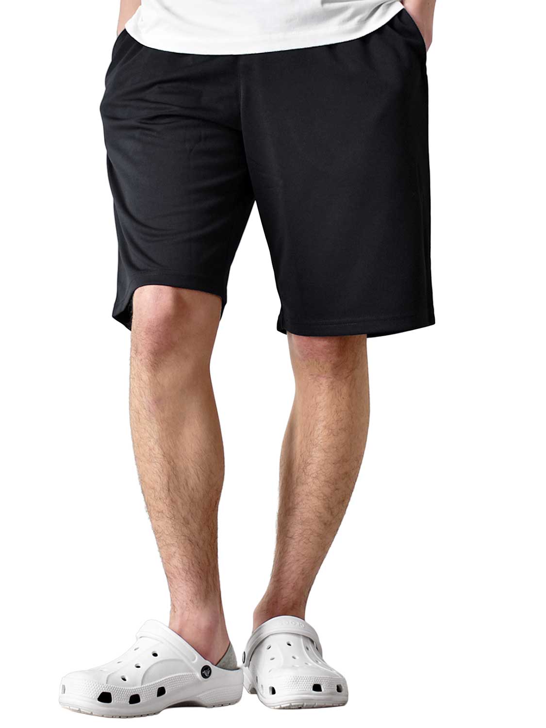 ARONA ハーフパンツ メンズ 接触冷感 DRYストレッチ ショートパンツ