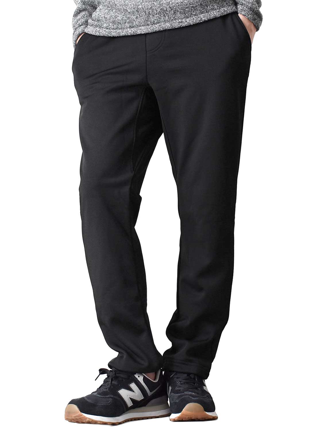 ARONA 防風 裏起毛 スウェットパンツ メンズ 暖か ストレッチ 防寒