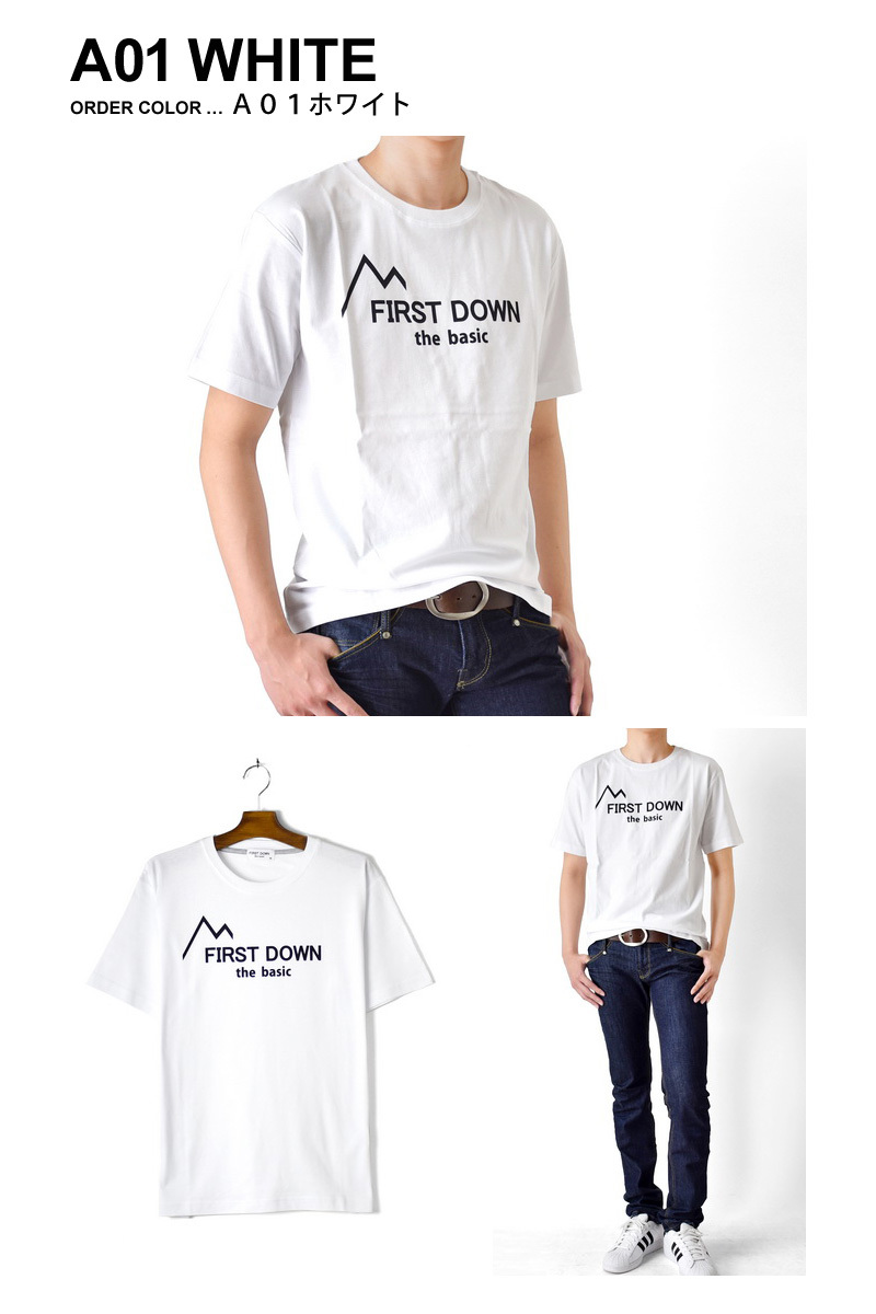 FIRSTDOWN ファーストダウン Ｔシャツ メンズ プリント 半袖 送料無料