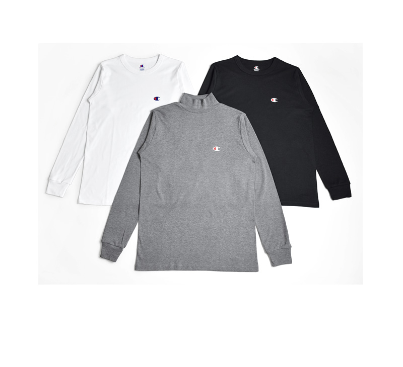 Champion チャンピオン 長袖 裏起毛 Tシャツ コットン メンズ