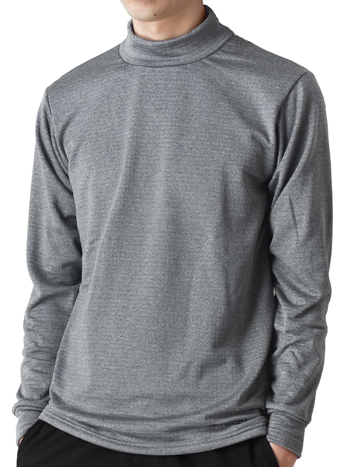 Champion（チャンピオン） Tシャツ 長袖 メンズ ハイネック 裏起毛