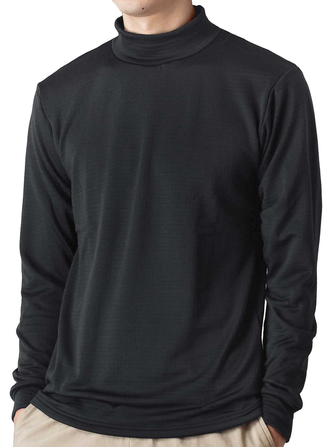 Champion（チャンピオン） Tシャツ 長袖 メンズ ハイネック 裏起毛