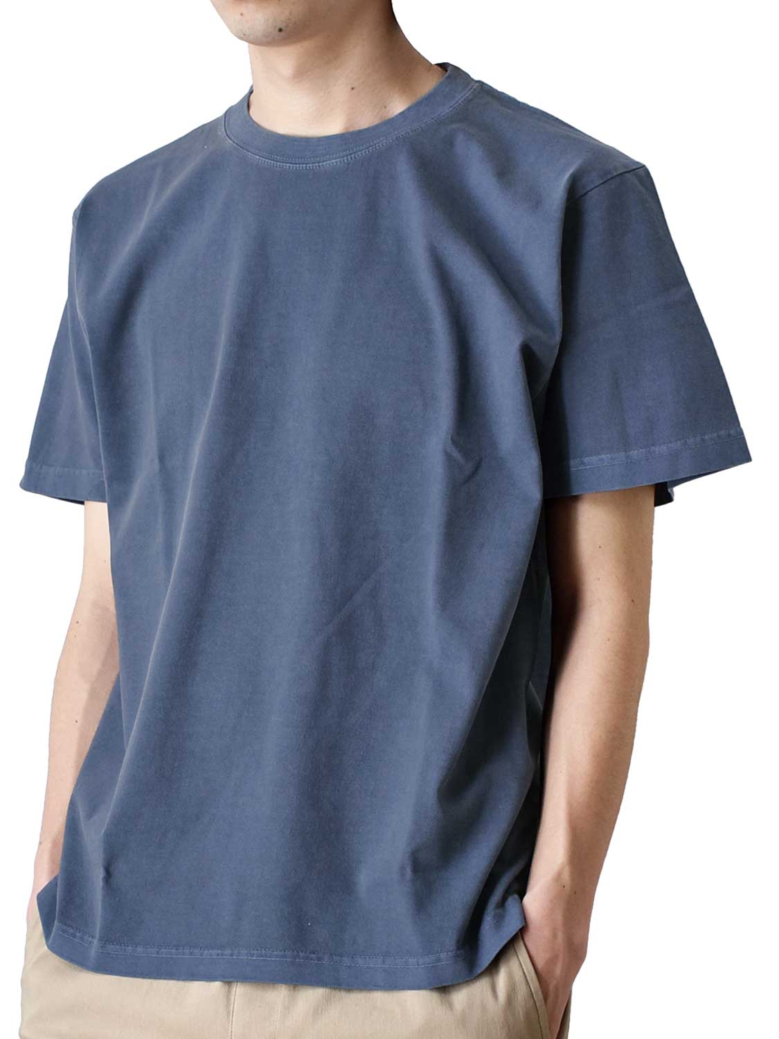 ARONA Tシャツ 無地 メンズ 半袖 ストレッチ 6.6オンス ヴィンテージ感