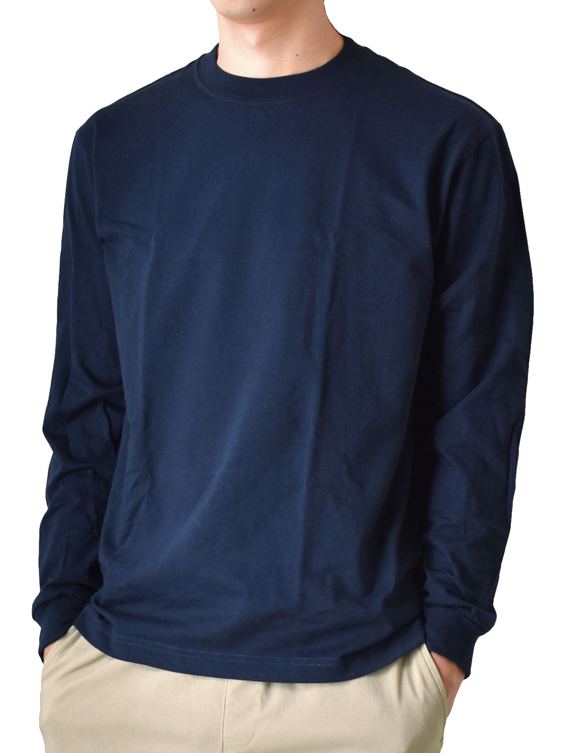 Hanes（ヘインズ） ビーフィー Tシャツ 長袖 ストレッチ メンズ