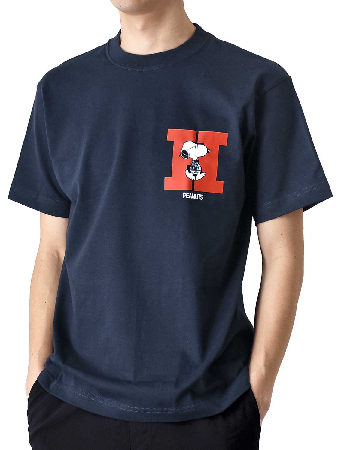 Hanes（ヘインズ） BEEFY Tシャツ メンズ 半袖 スヌーピー PEANUTS 