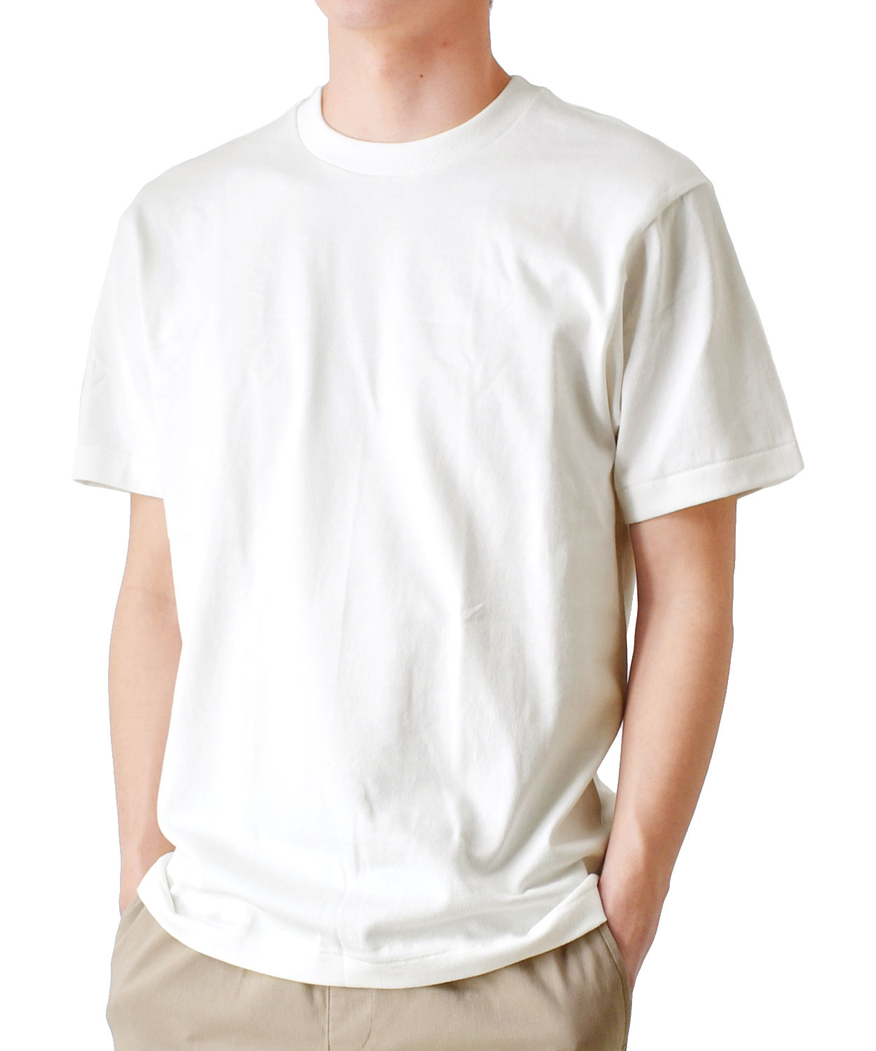 Hanes ヘインズ Tシャツ メンズ 白T SHIRO ストレッチ 半袖 送料無料 通販YC