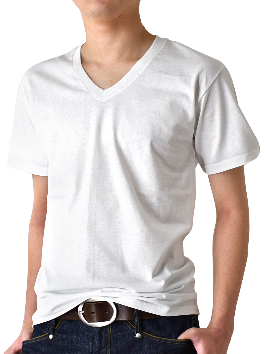 HANES ヘインズ Tシャツ 3枚セット 半袖 メンズ ストレッチ 無地 クルーネック Vネック 送料無料 通販YC｜aronacasual｜03