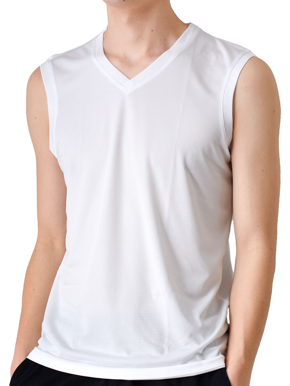 ヘインズtシャツ（メンズファッション）（袖タイプ：ノースリーブ