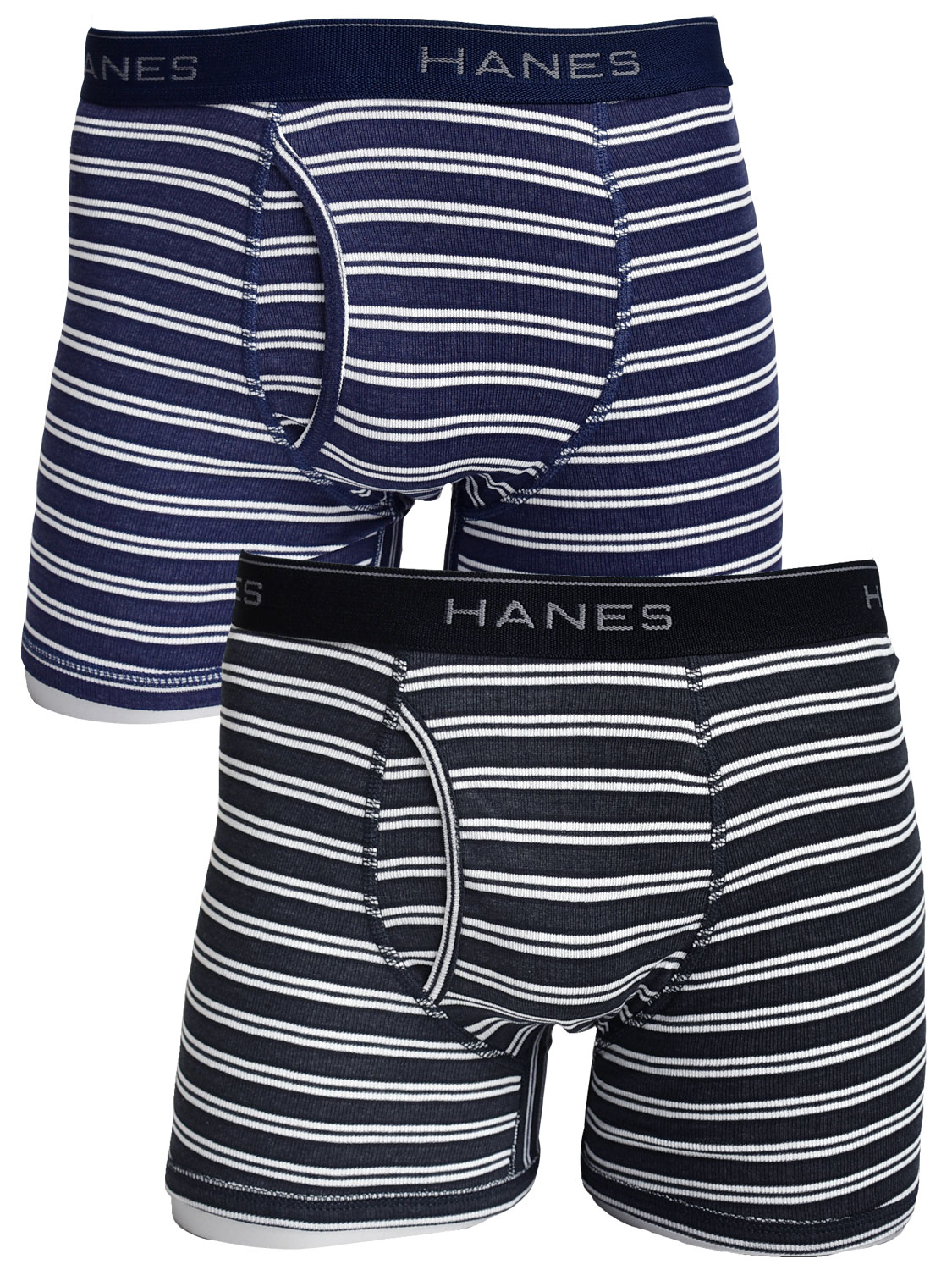 【藍】他の方の購入はお控え下さい Hanes（ヘインズ） メンズ ボクサーパンツ 2枚組 抗菌 防臭 前開き