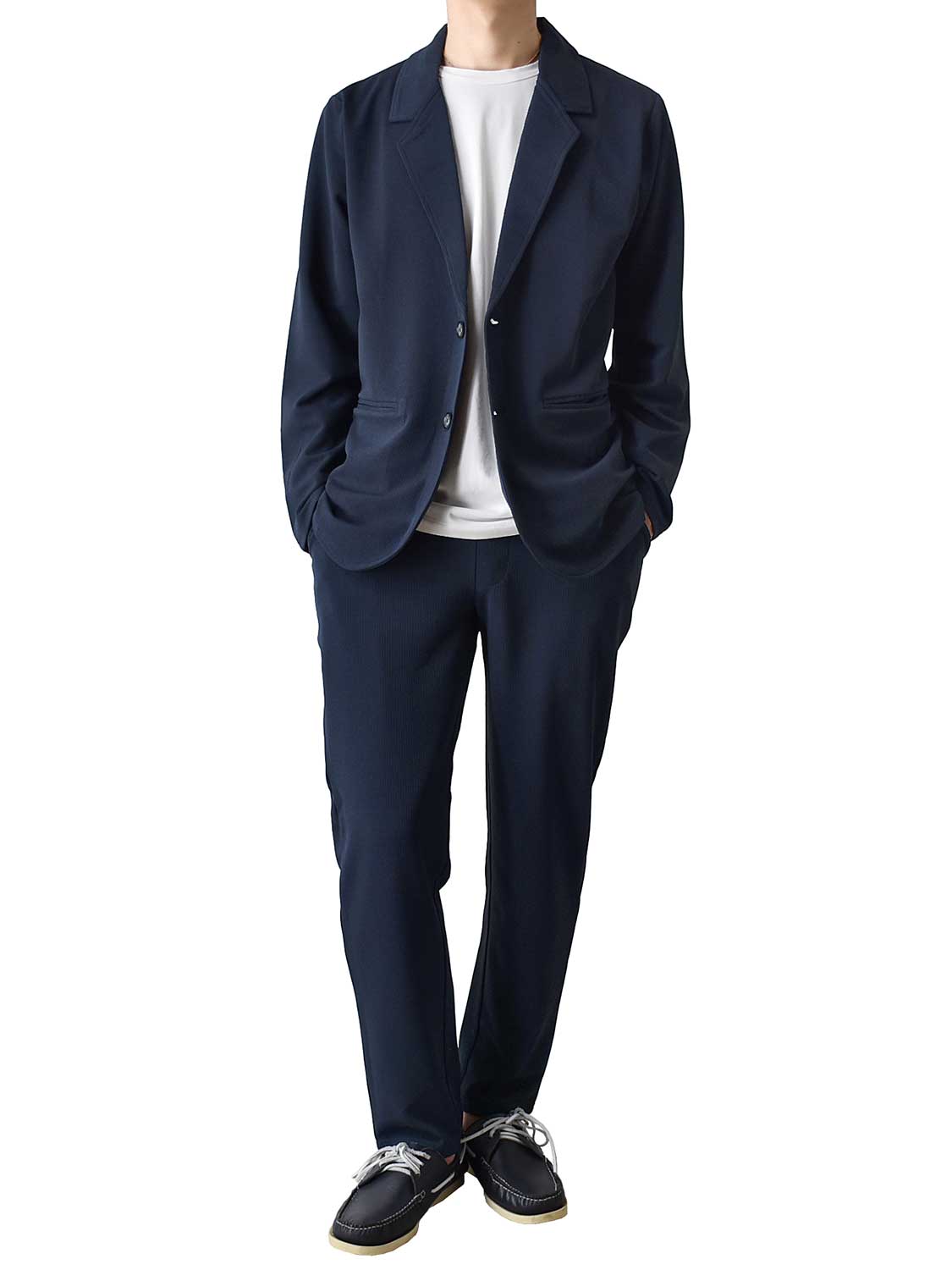 ARONA 洗える スーツ 上下セット メンズ 接触冷感 スーパーストレッチ