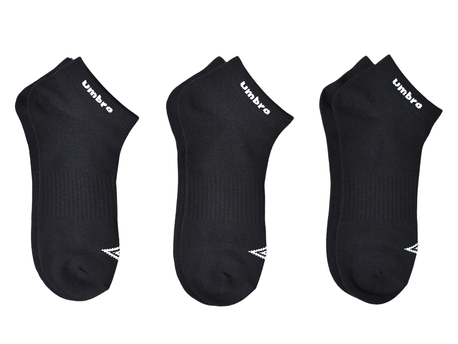umbro（アンブロ） 靴下 メンズ 3足組 スニーカーソックス ロゴ