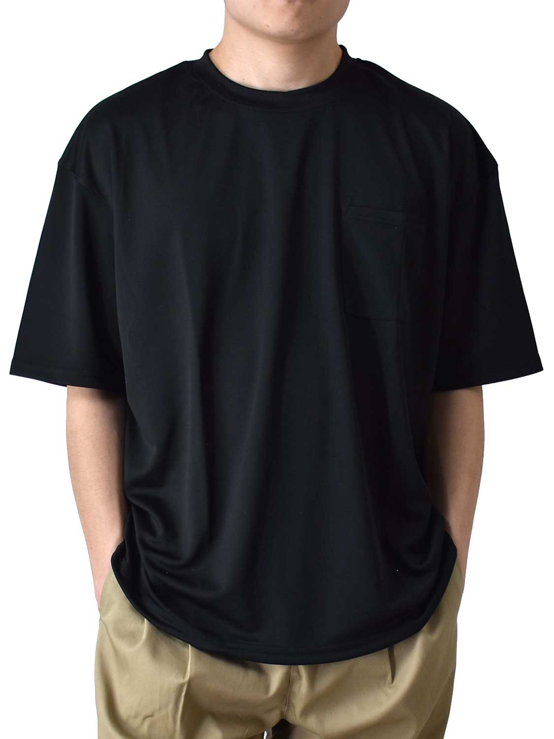 DRYストレッチ Tシャツ 半袖 メンズ 吸汗速乾 くすみカラー ワイドシルエット ポケット付き 送料無料 通販Y｜aronacasual｜02
