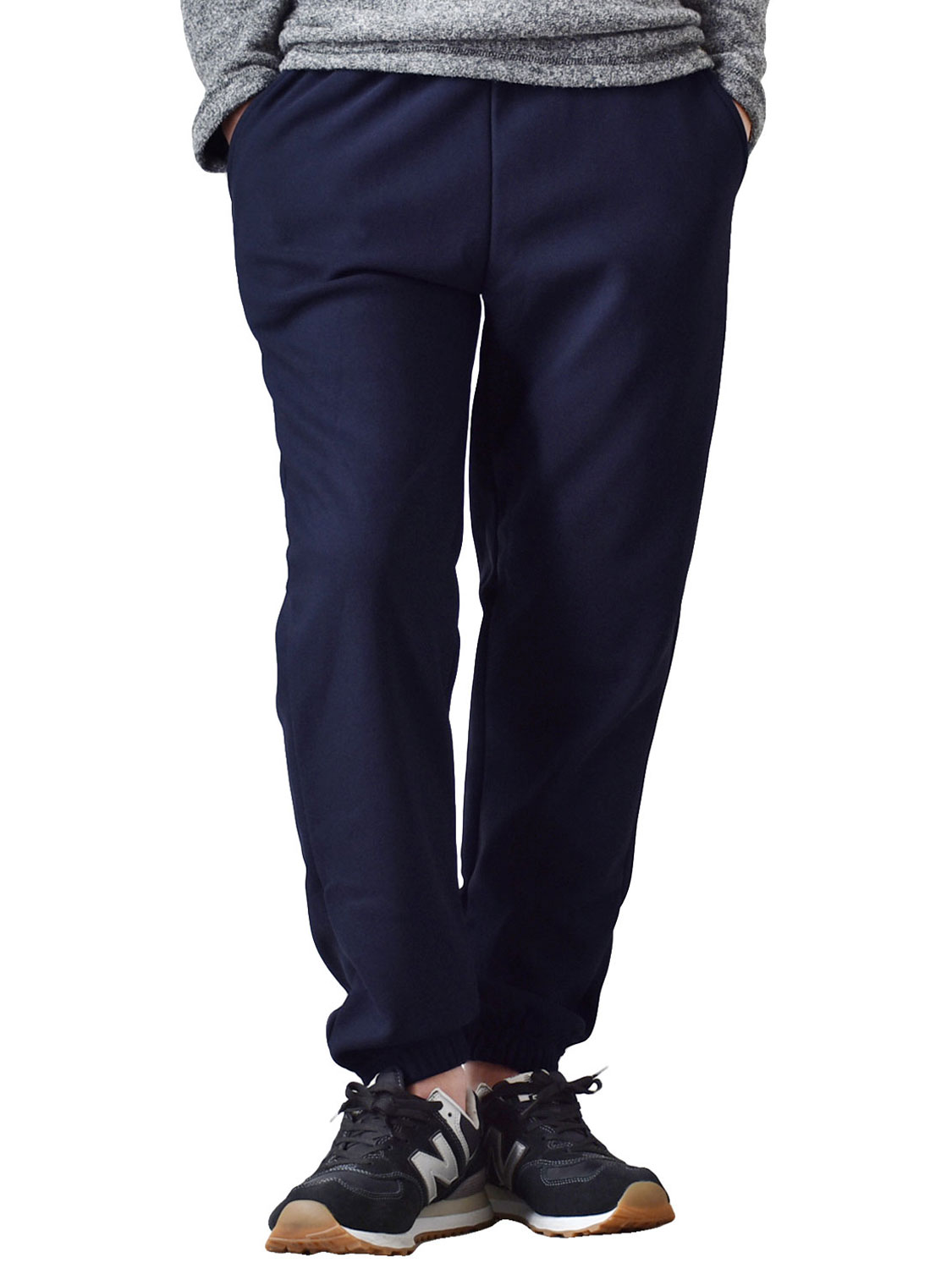 ARONA 暖か裏起毛 スーパーストレッチパンツ イージーパンツ メンズ