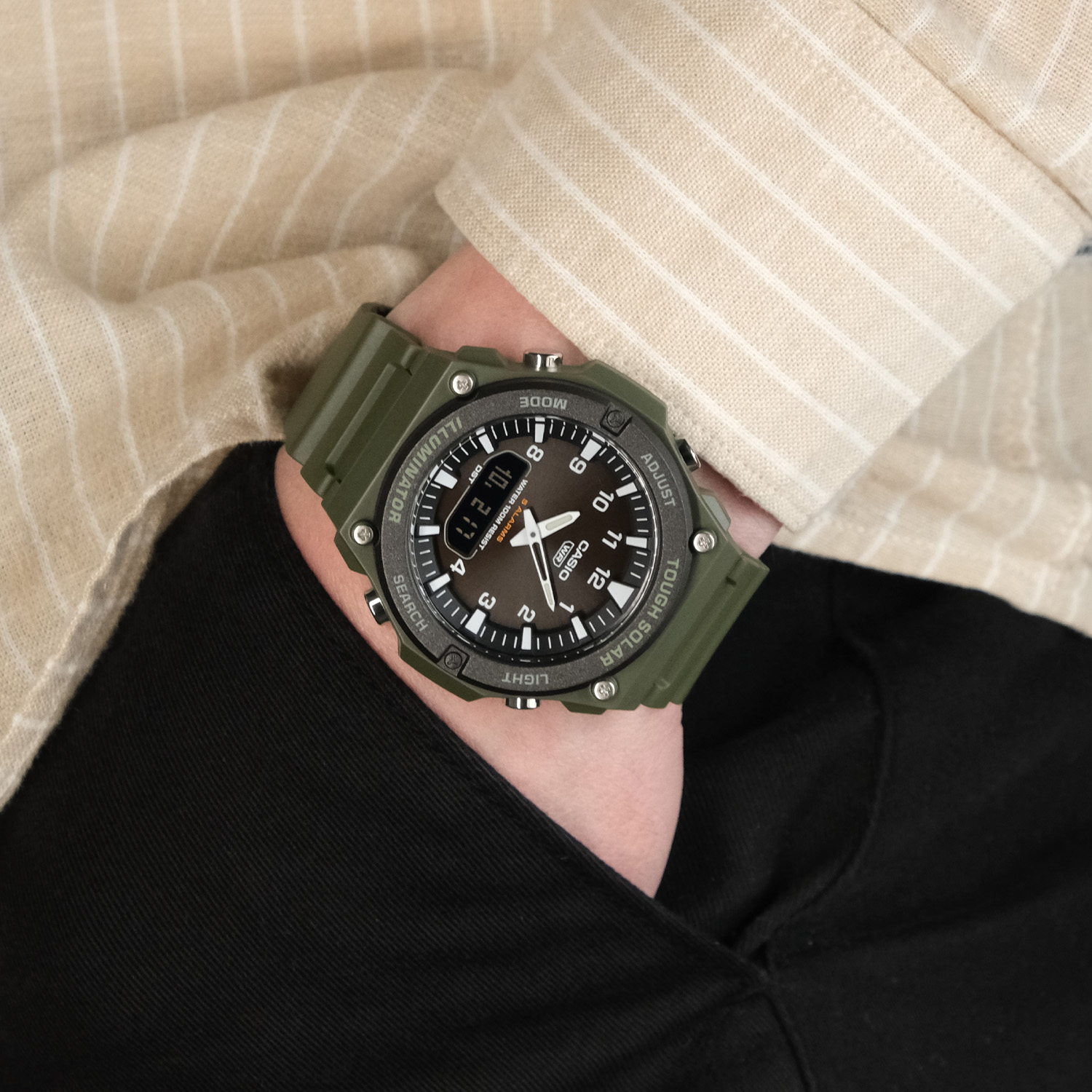 CASIO（カシオ） タフソーラー 腕時計 アナログ デジタル AQ-S820 男性