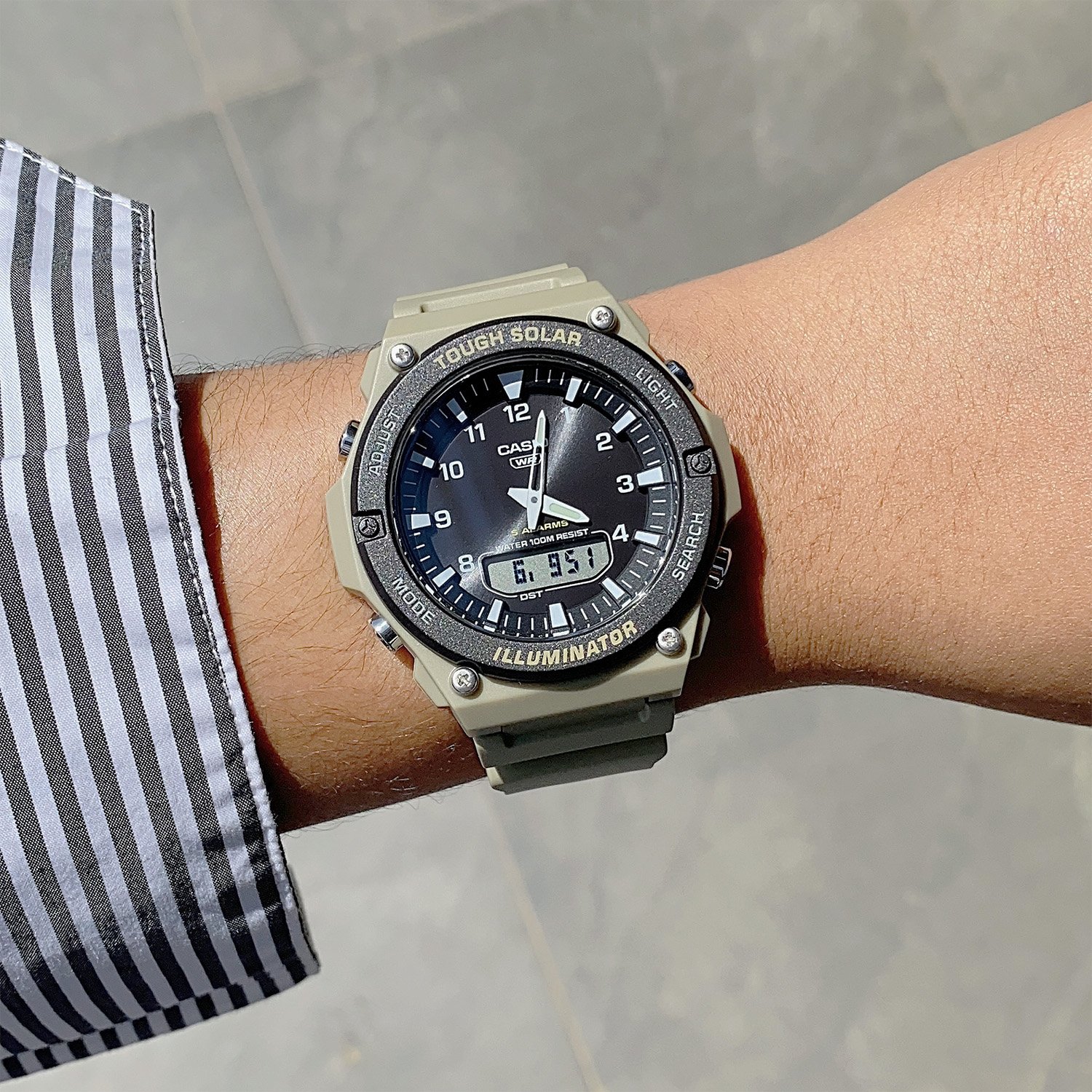 CASIO（カシオ） タフソーラー 腕時計 アナログ デジタル AQ-S820 男性