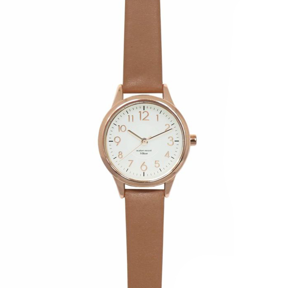 10気圧防水 レディース アナログ 腕時計 レザー ニュアンスカラー