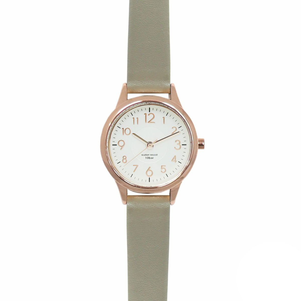 10気圧防水 レディース アナログ 腕時計 レザー ニュアンスカラー