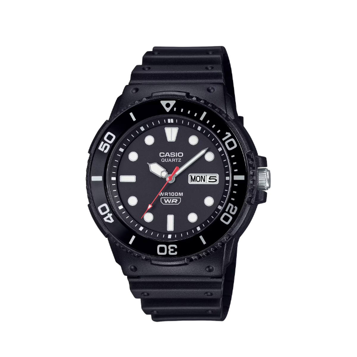 CASIO カシオ MRW-230H アナログ メンズ 腕時計 100M防水 アルミニウム 回転ベゼル 曜日 日付 カレンダー デイデイト 男性 子供 キッズ 時計 軽い 軽量 ダイバー | CASIO | 01