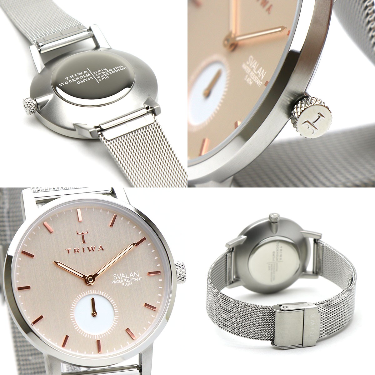 TRIWA トリワ SVALAN スヴァラン SVST102-MS121212 BLUSH SILVER