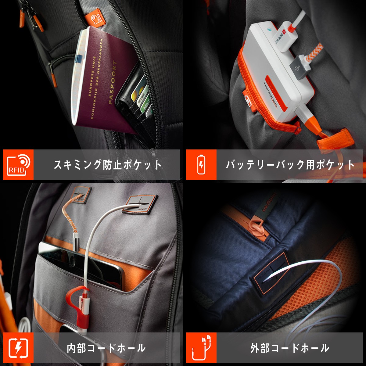 HEDGREN ヘデグレン ショルダーバッグ HCCRS02 グレー