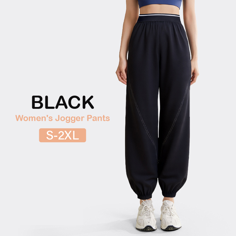 レディース ジョガーパンツ スポーツ 通気性 ストレッチ 美脚 ヨガ ランニング ジム 部屋着 ゆったり 速乾 しわになりにくい 透けない ドレープ性 体型カバー |  | 01