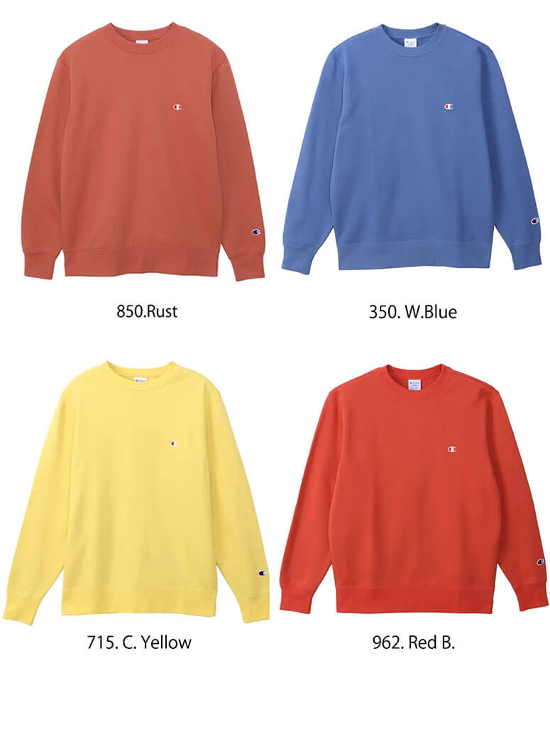 Champion チャンピオン スウェット トレーナー プルオーバー 長袖 ベーシック無地  (c3-y035) Champion 2025春夏新色追加 チャンピオン トレーナー ワン