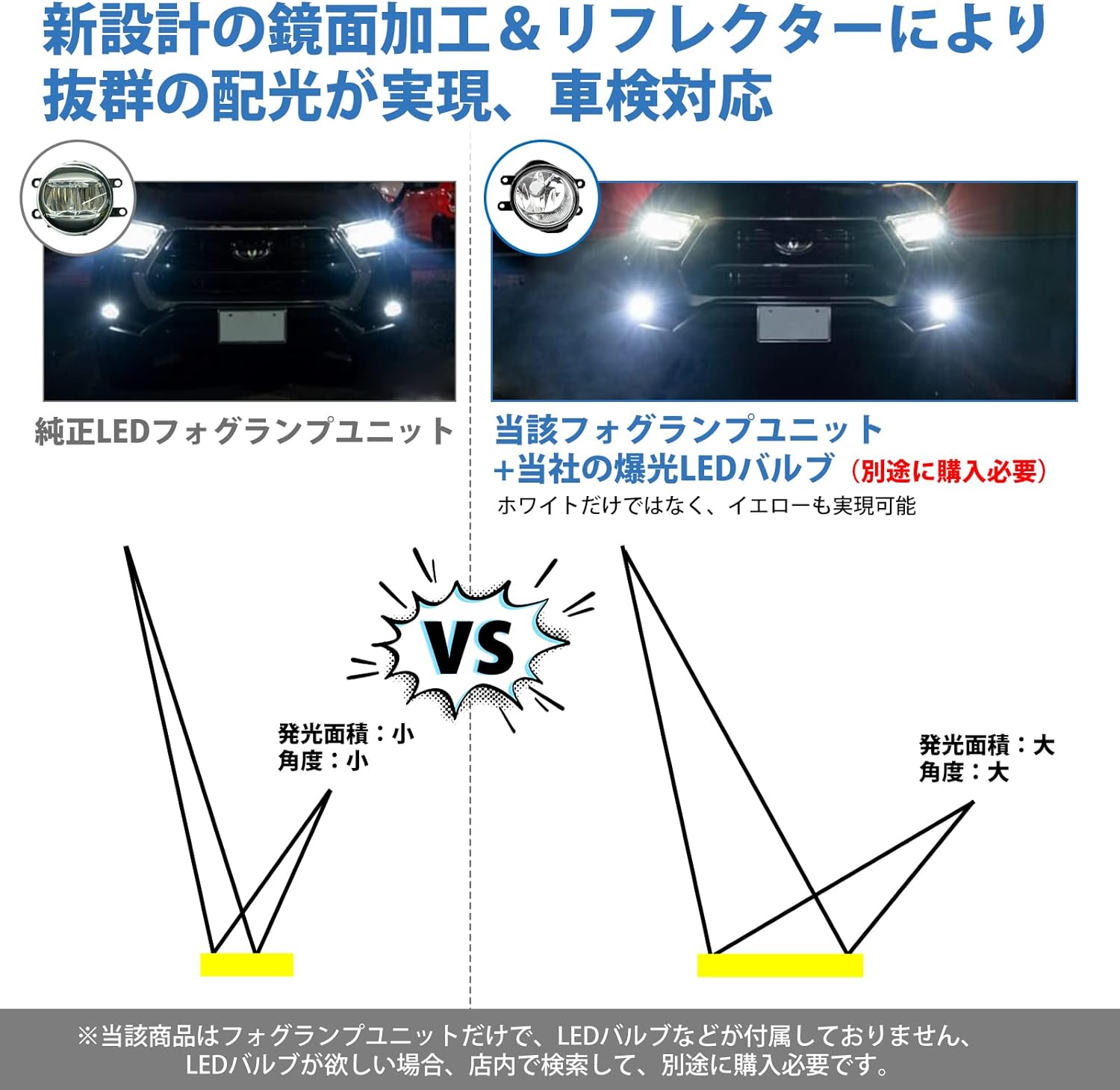 H16 H11 H9 H8 LEDフォグランプ ユニット LEDフォグ トヨタ車対応