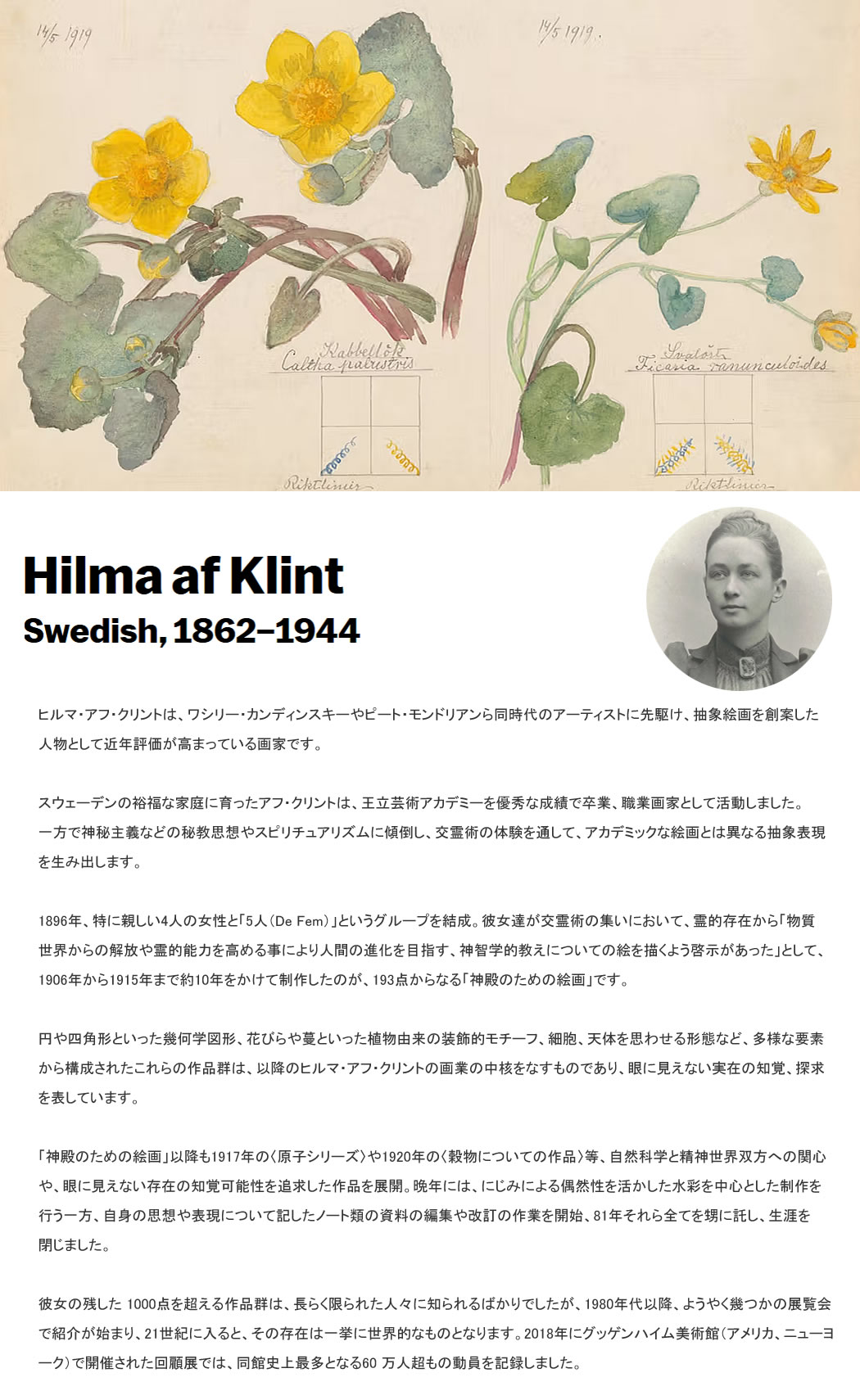 ARS'ONLINE - Hilma af Klint ヒルマ アフ クリント｜Yahoo!ショッピング