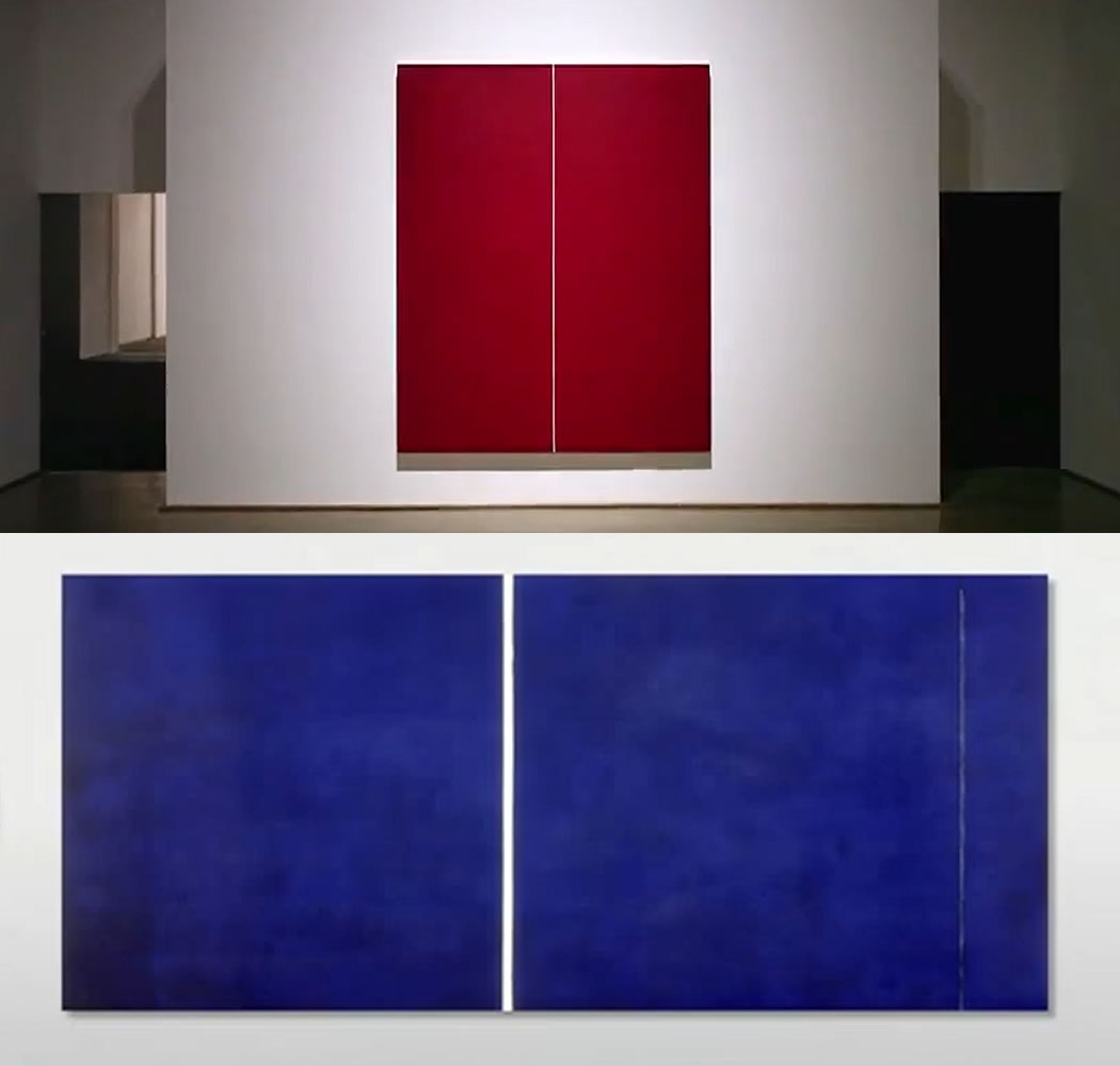 バーネット・ニューマンの絵画におけるトーンと形の明確さ