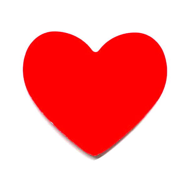 デコパーツ ハート型 各色 ゴールド シルバー ピンク レッド 蛍光色