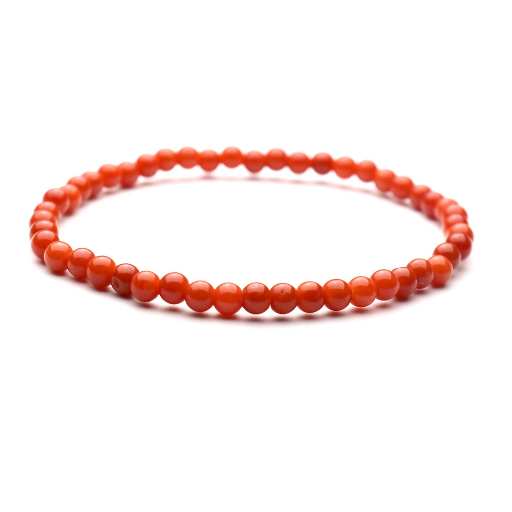 ≪送料無料&1年保証付き≫ 赤珊瑚4ミリ 丸玉 上品 希少 貴重 大人 女性