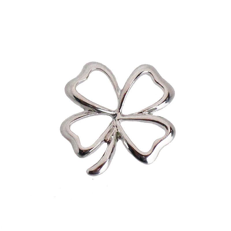 アクセサリー パーツ チャーム 四つ葉 クローバー 10個 17mm×15mm