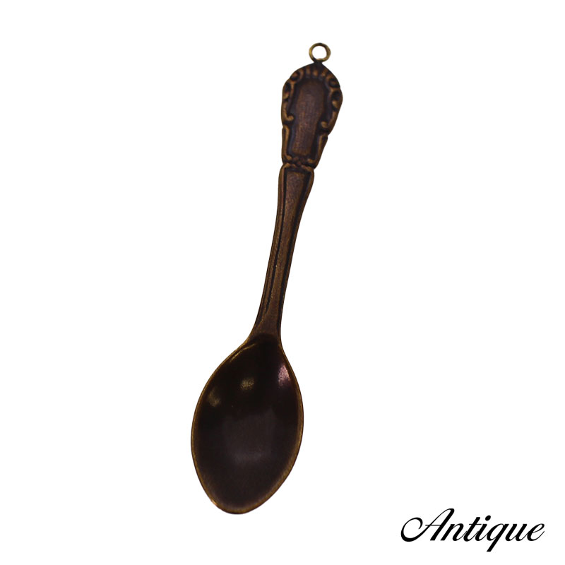 チャーム スプーン キーホルダー ペンダント 1個 65.5mm×14.5mm