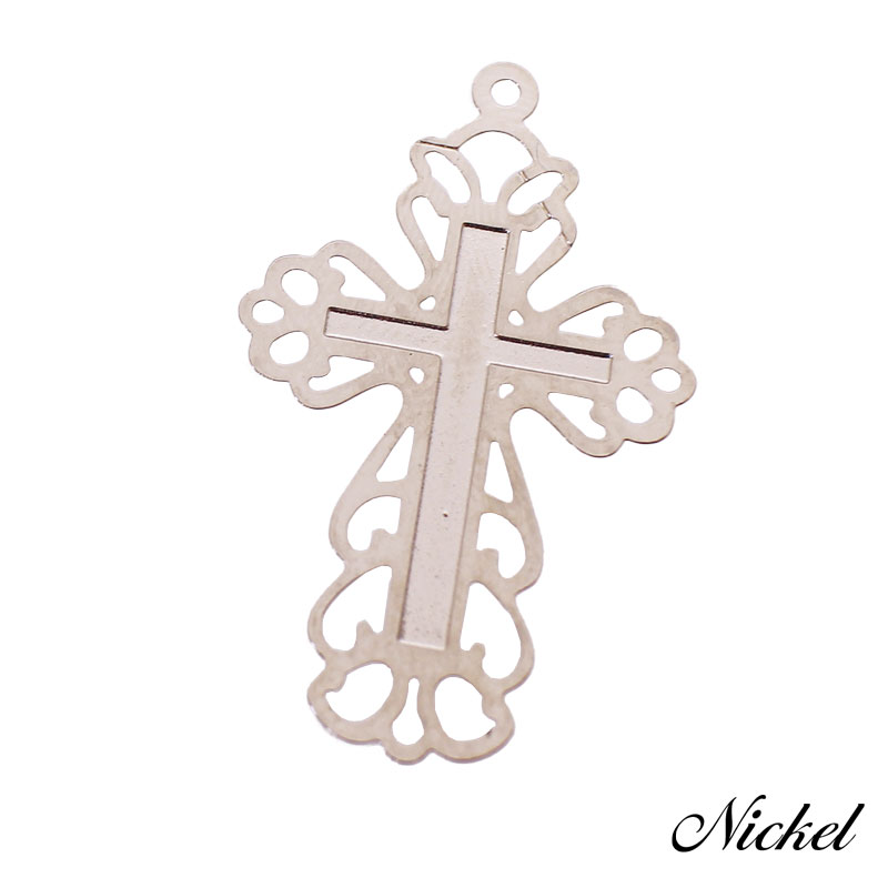 チャーム キーホルダー ペンダント 十字架 クロス 2個 30mm×19mm アクセサリー パーツ ハンドメイド オリジナル 材料 金具 装飾 |  | 04