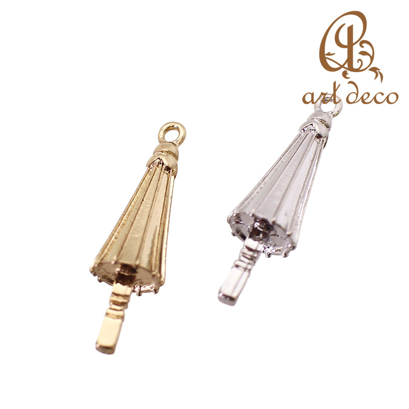チャーム キーホルダー ペンダント 傘 和風 2個 28mm×8mm アクセサリー