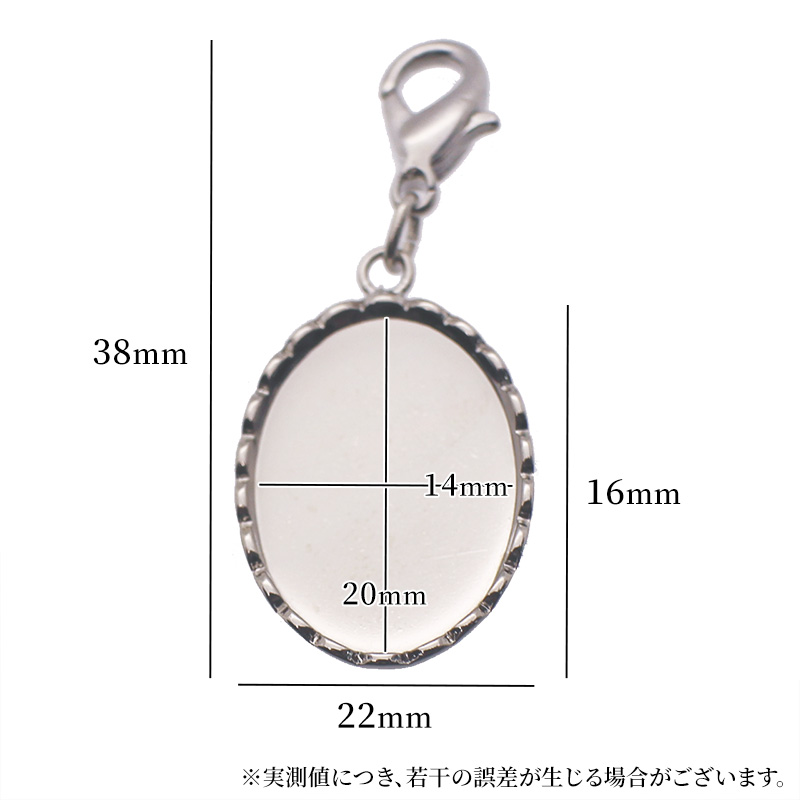 チャーム キーホルダー 楕円 ナスカン 1個 ...の詳細画像4