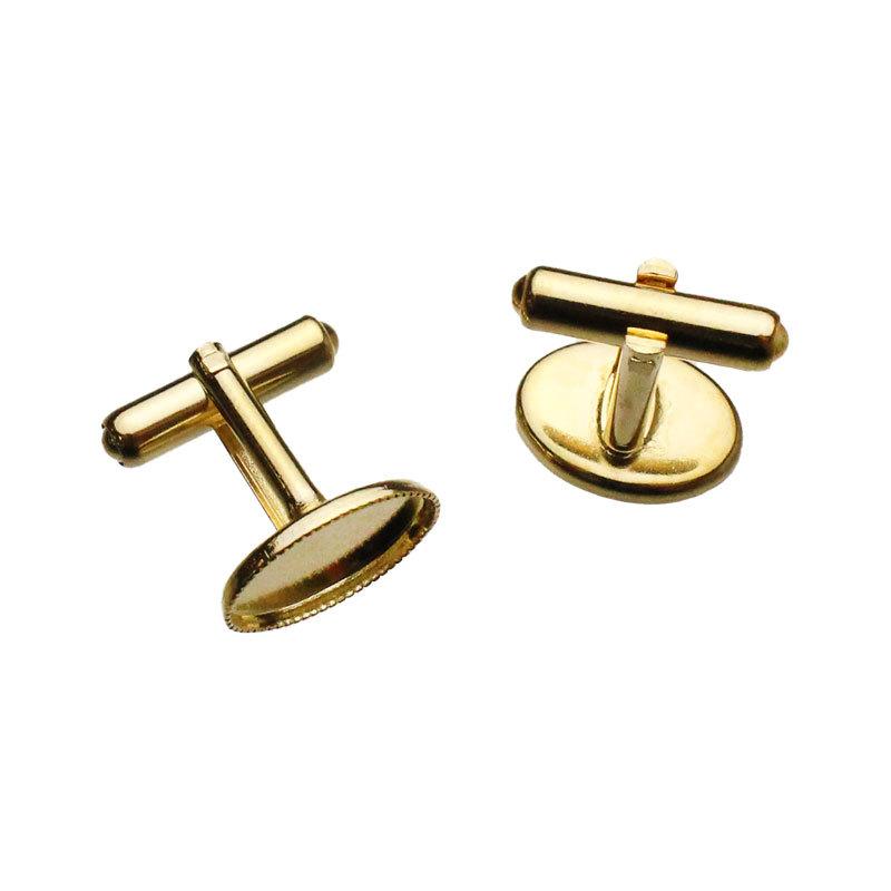 ボタン カフスボタン 楕円 1ペア 10mm×14mm アクセサリー パーツ