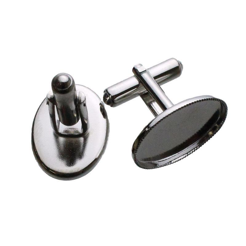 ボタン カフスボタン 楕円 1ペア 18mm×13mm アクセサリー パーツ ボタン カフスボタン 楕円 1ペア 18mm×13mm アクセサリー パーツ