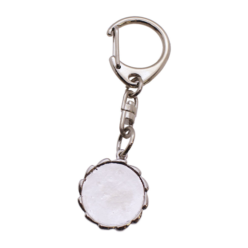 キーホルダー 円形 丸 デザイン 1個 空枠内径19mm アクセサリー パーツ