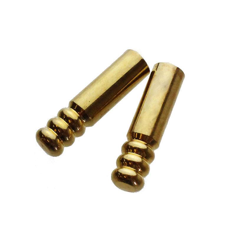 ループタイ 金具 剣先 2個 (1ペア) 24mm 内径5mm アクセサリー パーツ