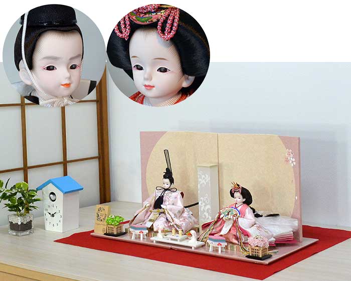 ブス姫雛人形 2体セット ティアラのプリンセス雛人形 極上刺繍 マツゲつきティアラ雛 <33