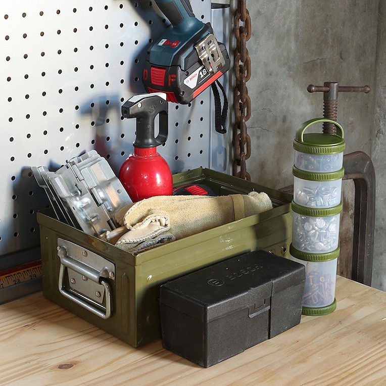 DULTON ダルトン 収納 D.M.S GARAGE 6ℓ 16ℓ シルバー 楽天市場】D.M.S ガレージ 6L（収納ボックス 収納BOX 収納ケース 工具