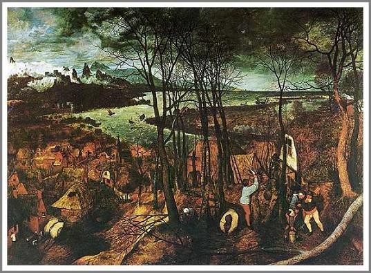 複製画 送料無料 絵画 油彩画 油絵 模写ピーテル・ブリューゲル「暗い
