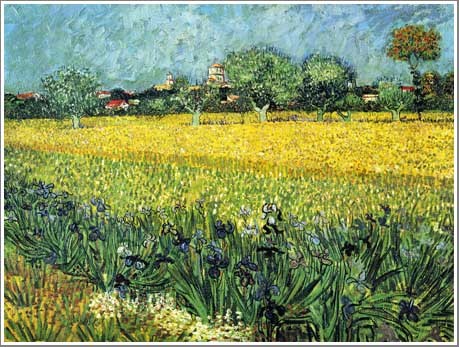 送料無料】絵画：フィンセント・ファン・ゴッホ「アイリスのあるアルル